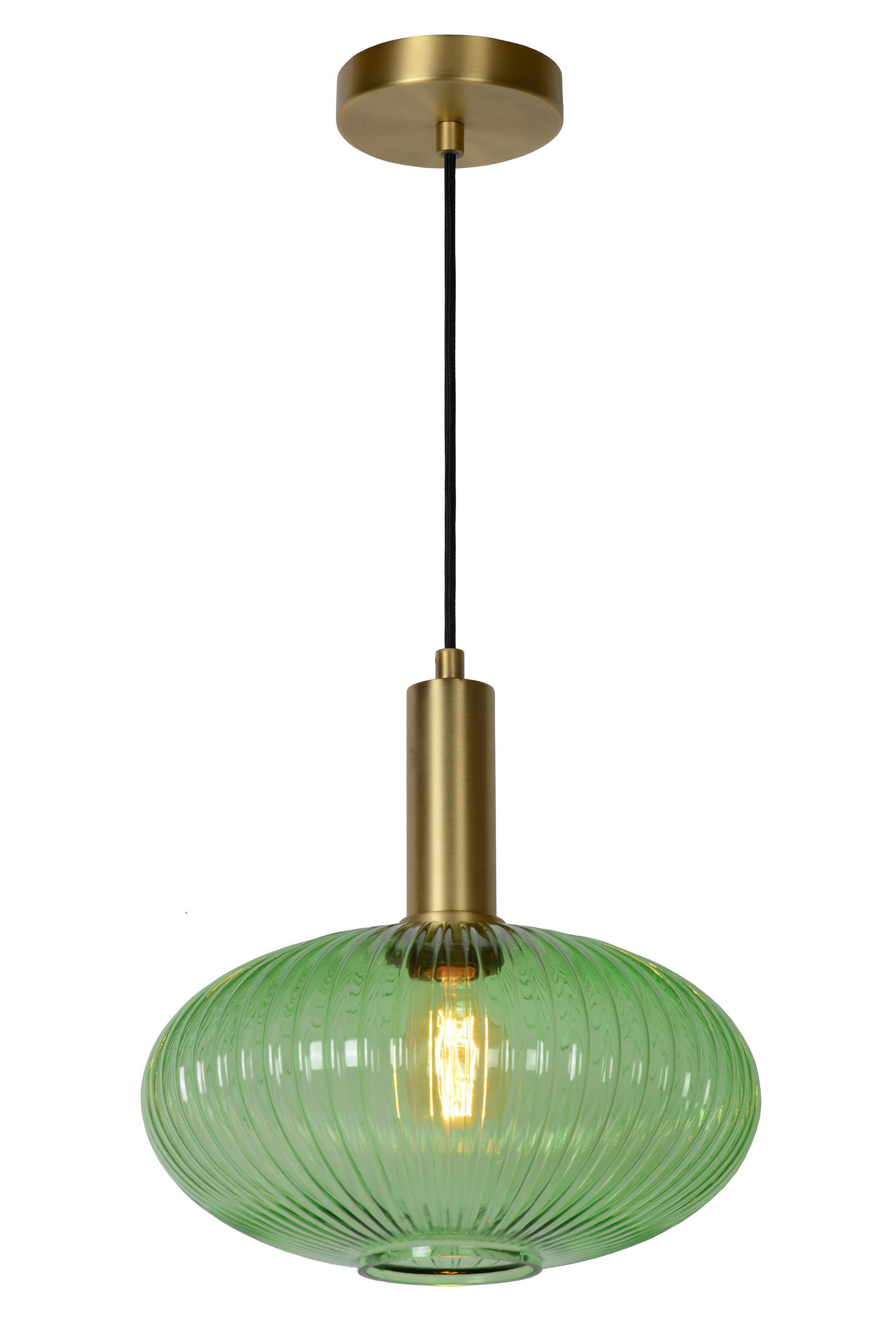 HÄNGELEUCHTE MALOTO 30/150 cm   - Grün, Design, Glas (30/150cm) - Lucide
