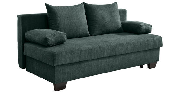 SCHLAFSOFA in Flachgewebe Dunkelgrün  - Dunkelgrün, KONVENTIONELL, Holz/Textil (200/88/102cm) - Xora