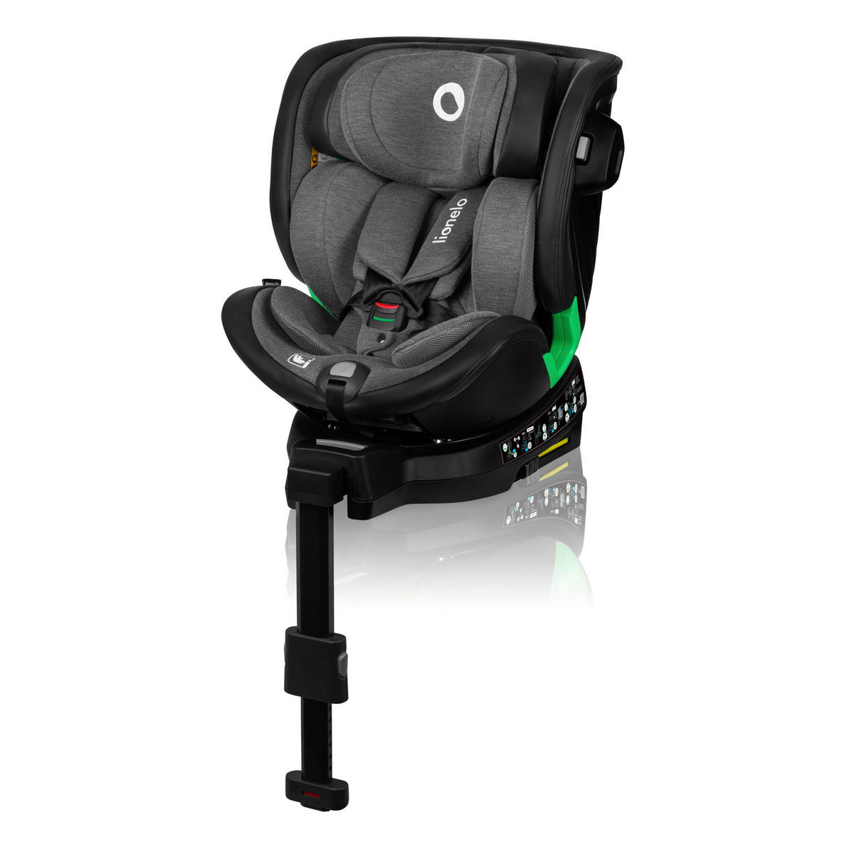KINDERAUTOSITZ Harmony i-Size   - Grau, Basics, Leder/Kunststoff (45/53/80cm) - Lionelo