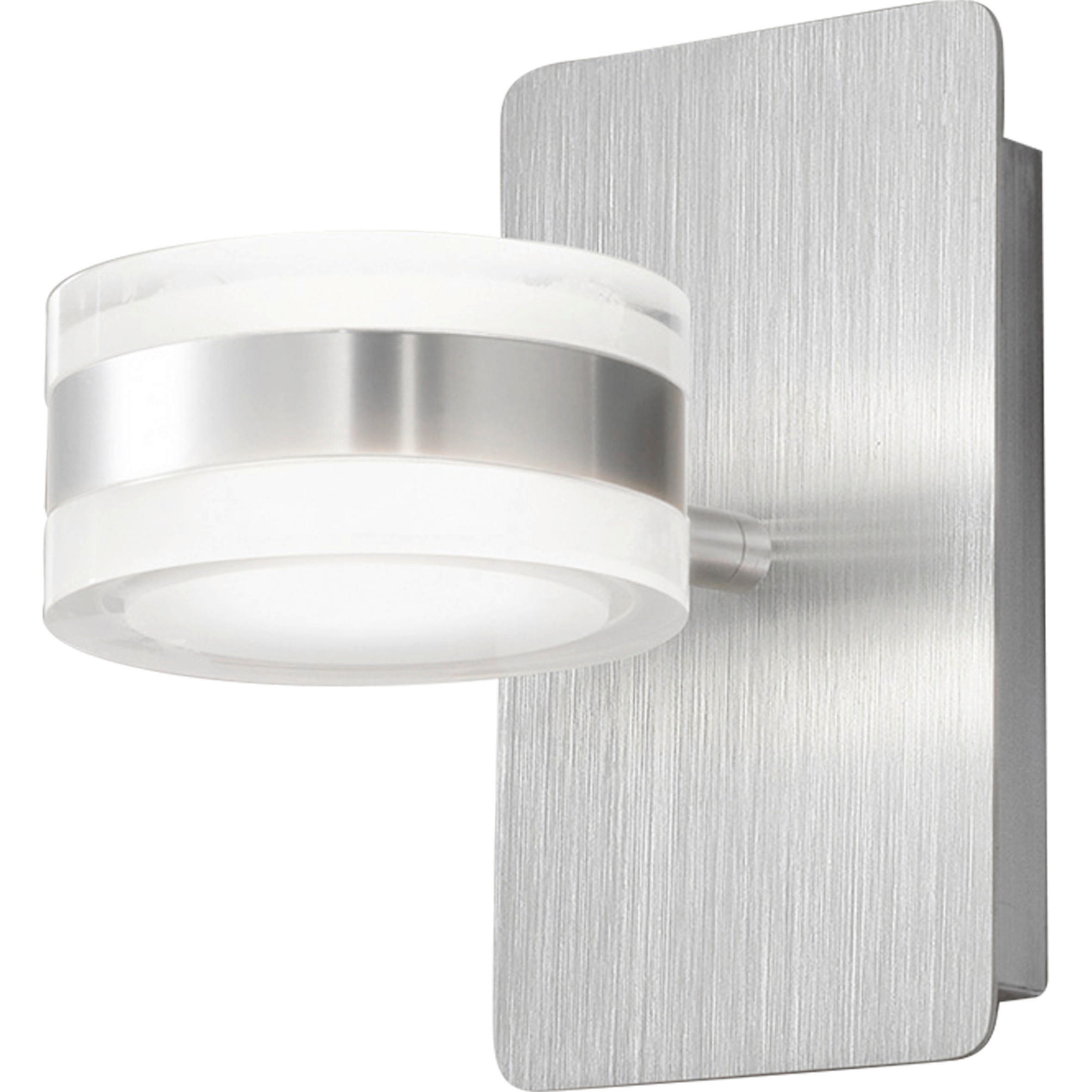 LED-WANDLEUCHTE 10/17,50/17 cm   - Alufarben, Basics, Kunststoff/Metall (10/17,50/17cm) - Fabas Luce