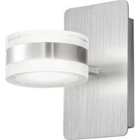 LED-WANDLEUCHTE 10/17,50/17 cm   - Alufarben, Basics, Kunststoff/Metall (10/17,50/17cm) - Fabas Luce