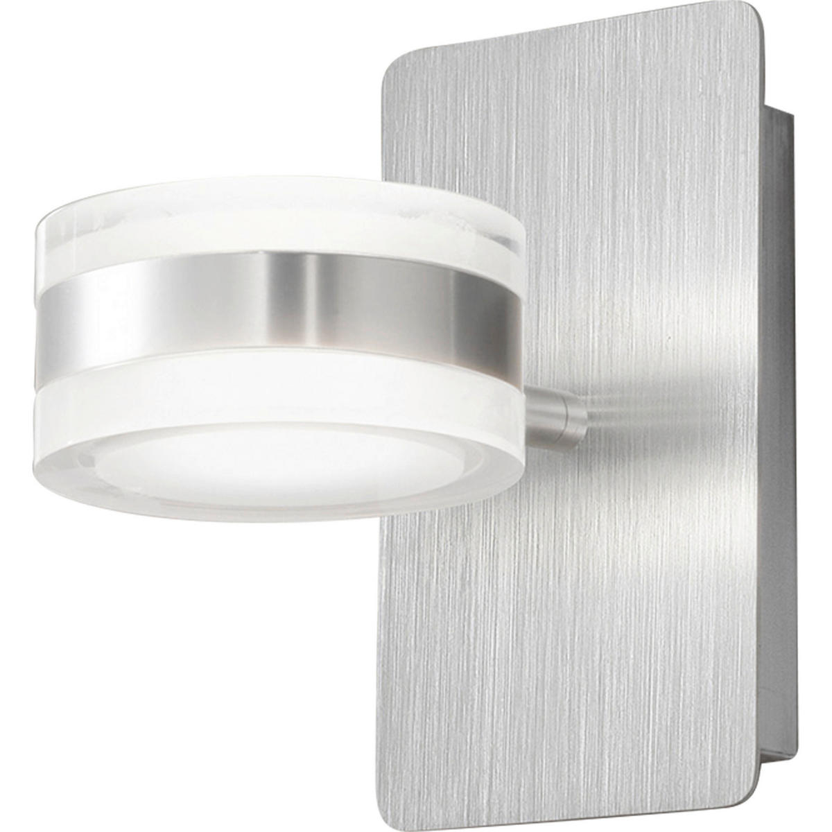 LED-WANDLEUCHTE 10/17,50/17 cm   - Alufarben, Basics, Kunststoff/Metall (10/17,50/17cm) - Fabas Luce