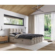 BOXBETT 180/200 cm  in Taupe  - Taupe, Design, Kunststoff/Textil (180/200cm) - Xora