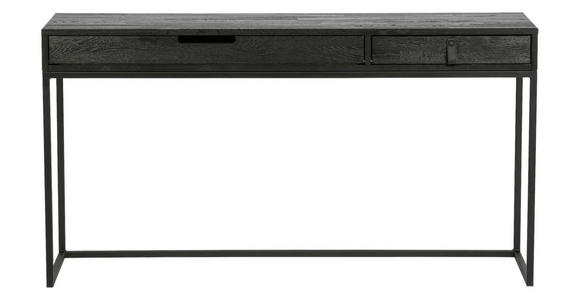 SCHREIBTISCH 140/44/75 cm in Schwarz - Schwarz, Design, Holz/Metall (140/44/75cm) - Carryhome