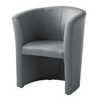 COCKTAILSESSEL - Schwarz/Grau, Design, Kunststoff/Textil (66/75/56cm) - P & B