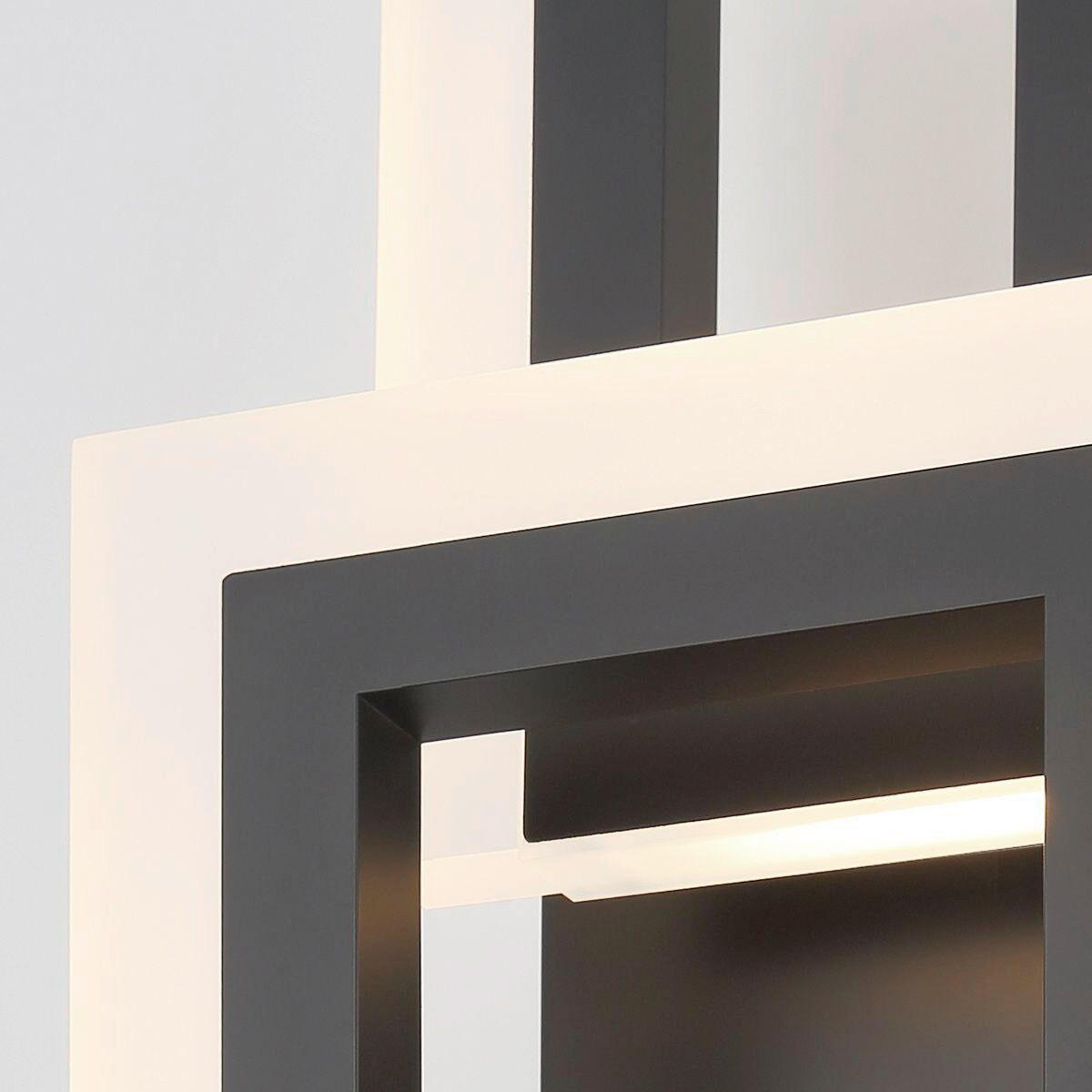 LED-WANDLEUCHTE - Schwarz, Design, Kunststoff/Metall (40,6/17,6/10,2cm) - Elstead Lighting