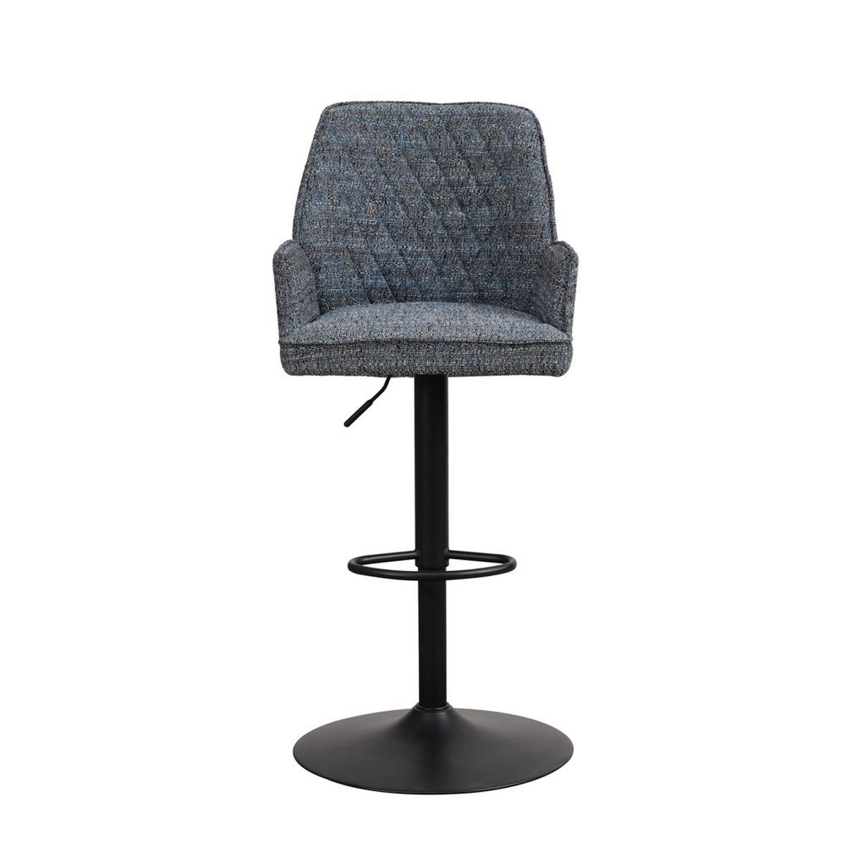 BARHOCKER-SET in Blau  - Blau/Schwarz, Design, Textil/Metall (54/100/58cm) - MID.YOU