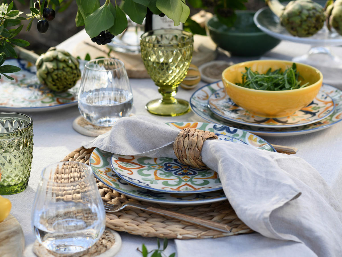 TAFELSERVICE Giardini 12-teilig  - Multicolor, Basics, Keramik - Creatable