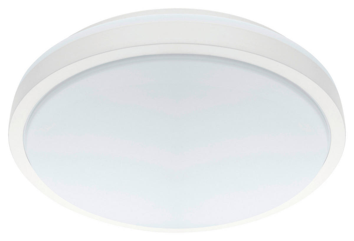 LED-DECKENLEUCHTE 24,5/5,5 cm   - Weiß, MODERN, Kunststoff/Metall (24,5/5,5cm)