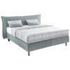 BOXSPRINGBETT 180/200 cm  in Grau  - Alufarben/Grau, Design, Textil/Metall (180/200cm) - RUF Betten