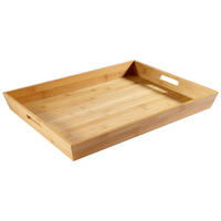 KÍNÁLÓTÁLCA    - világosbarna, Basics, fa (48/35,5/5,5cm) - Justinus