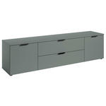 LOWBOARD in 180/47/40 cm - Salbeigrün/Schwarz, MODERN, Holzwerkstoff/Kunststoff (180/47/40cm) - Carryhome