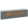 LOWBOARD Grau, Graugrün  191,9/52/44,9 cm  - Graugrün/Grau, Design, Holz/Holzwerkstoff (191,9/52/44,9cm) - Voglauer