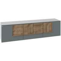 LOWBOARD Grau, Graugrün  191,9/52/44,9 cm  - Graugrün/Grau, Design, Holz/Holzwerkstoff (191,9/52/44,9cm) - Voglauer