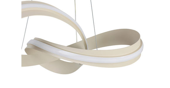 LED-HÄNGELEUCHTE 52/52/120 cm  - Sandfarben, Design, Kunststoff/Metall (52/52/120cm) - Novel