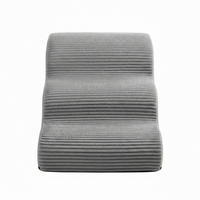 TIERTREPPE - Grau, Trend, Kunststoff/Textil (57/40/40cm) - Boxxx