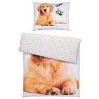 DJEČJA POSTELJINA 140/200 cm  DOG  - višebojno, Konvencionalno, tekstil (140/200cm)