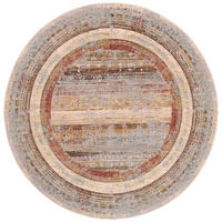 VINTAGE-TEPPICH 200 cm Loribaft Braun, Beige rund  - Beige/Braun, Design, Kunststoff/Textil (200cm) - Dieter Knoll