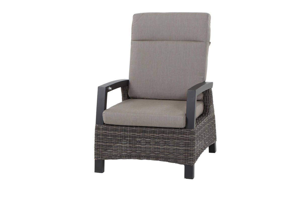 LOUNGEGARNITUR 4-teilig   72/206/103 cm Aluminium  - Grau, Basics, Keramik/Kunststoff (72/206/103cm) - Siena Garden