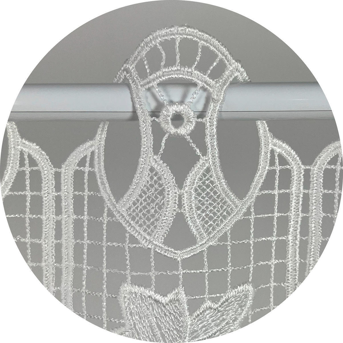 KURZGARDINE    143/58 cm  - Weiß, Basics, Textil (143/58cm)