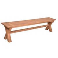 GARTENBANK 35/48/200 cm  in Braun  - Braun, Basics, Holz (35/48/200cm) - Gardenson