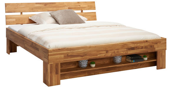 BETT 180/200 cm  in Wildeiche   - Wildeiche, Natur, Holz (180/200cm) - Carryhome