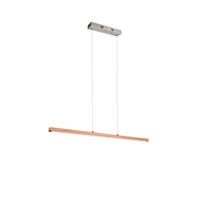 LED-HÄNGELEUCHTE   114 cm  - Eichefarben, Lifestyle, Holz/Kunststoff (114cm) - Novel