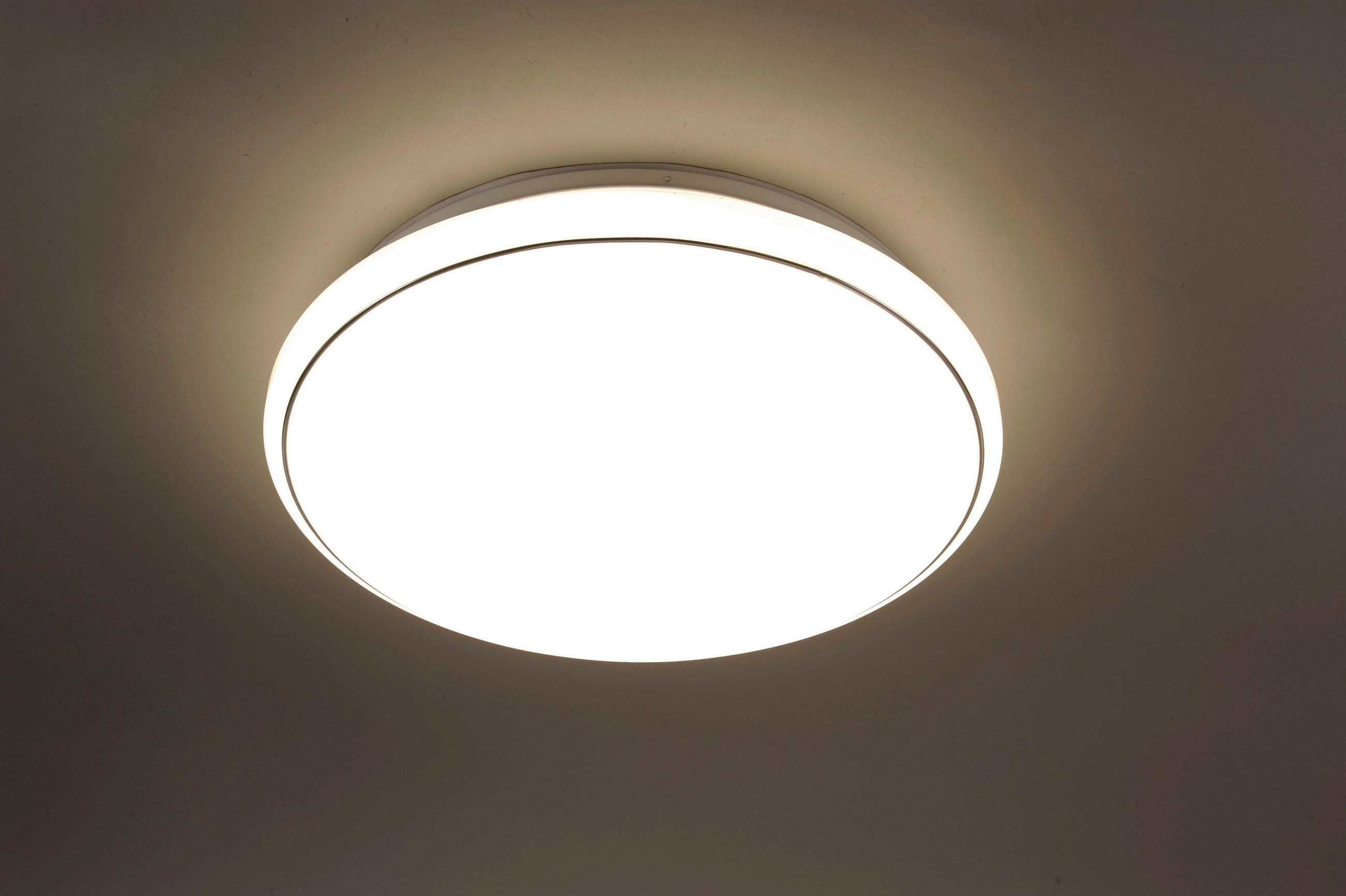 LED-DECKENLEUCHTE JUPITER 44/44/10 cm   - Weiß, Design, Kunststoff/Metall (44/44/10cm)