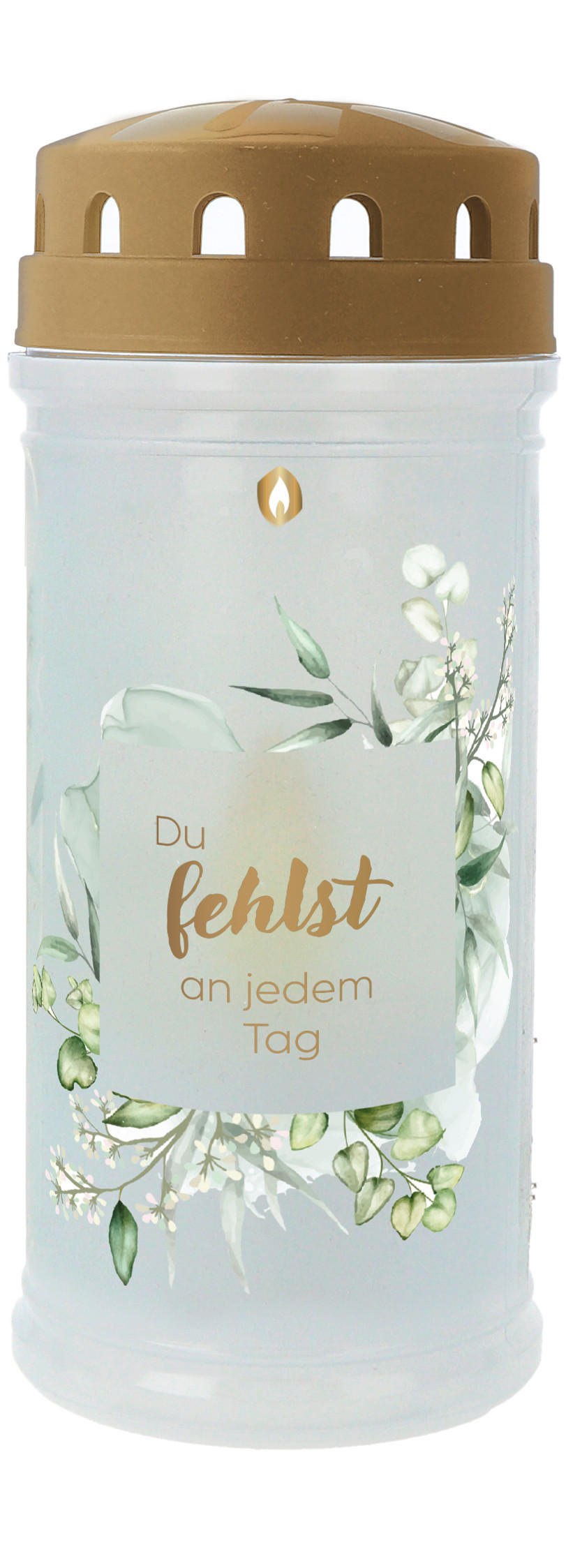 KERZE MIT LED  - Multicolor, Basics, Kunststoff (7,5/7,5/17,5cm)