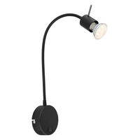 STENSKA SVETILKA  Milly ///230 V/GU10 - črna, Basics, kovina (9/40/53cm)