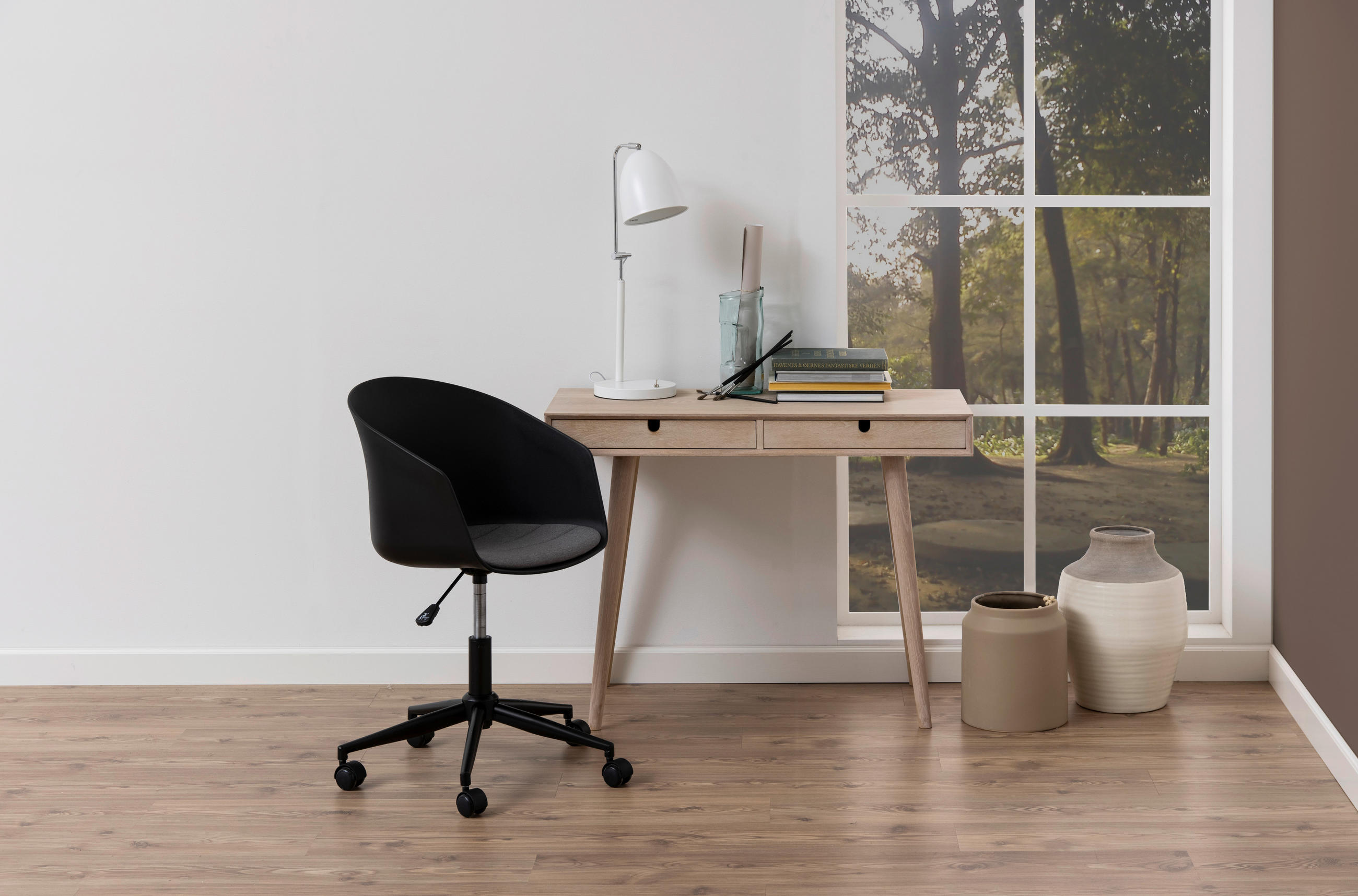SCHMINKTISCH Eiche furniert Eichefarben  - Eichefarben, KONVENTIONELL, Holz/Holzwerkstoff (100/45/74cm)
