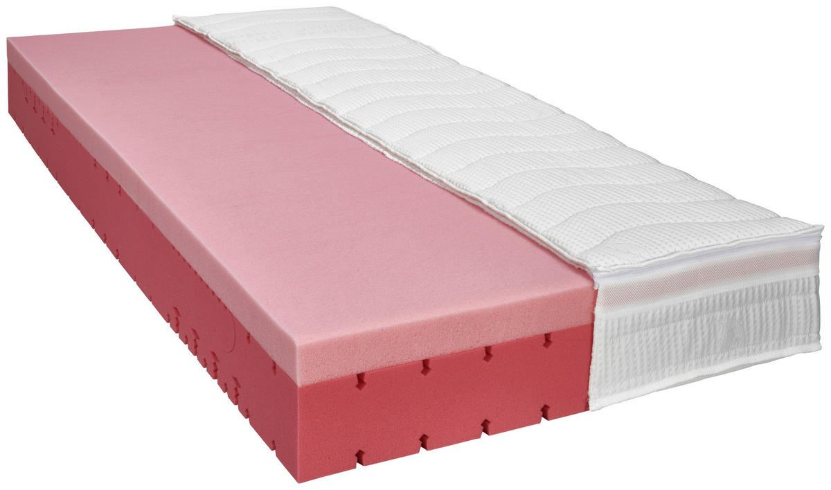 KALTSCHAUMMATRATZE 100/200 cm Höhe ca. 22 cm  - Basics, Textil (100/200cm) - Physiosleep