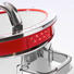 KOCHTOPFSET 4-teilig - Klar/Edelstahlfarben, Basics, Glas/Textil - WMF