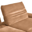 ECKSOFA  in Chenille Aprikose  280/170-195 cm  - Aprikose/Schwarz, Design, Textil/Metall (280/170-195cm) - Dieter Knoll