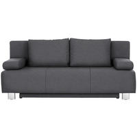 SCHLAFSOFA in Flachgewebe Grau  - Chromfarben/Grau, Design, Textil/Metall (197/88/89cm) - Xora
