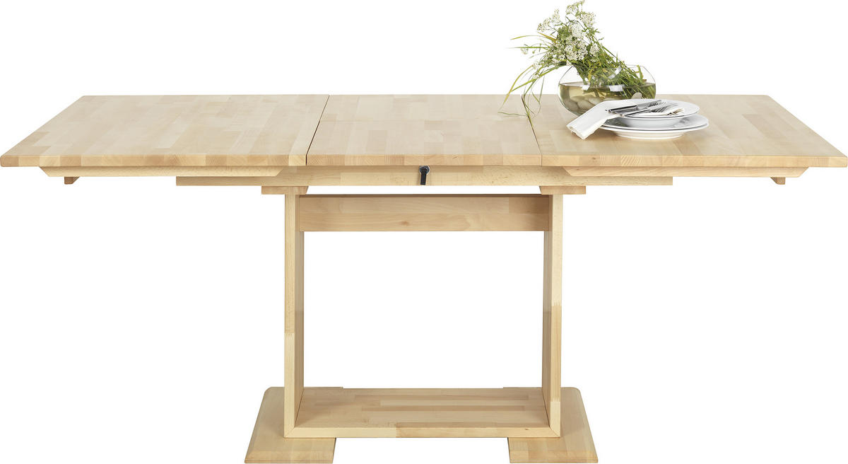 ESSTISCH Buchefarben rechteckig  ausziehbar  - Buchefarben, KONVENTIONELL, Holz (130/90/75cm) - Livetastic