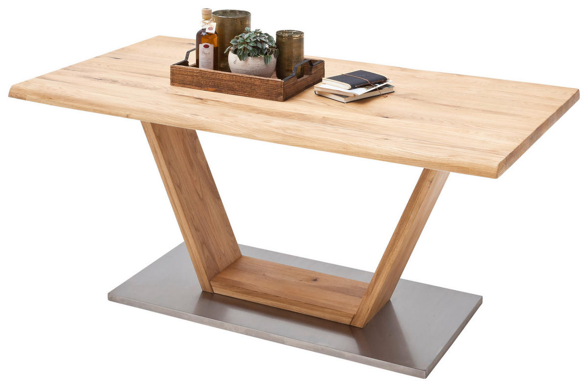 ESSTISCH in Holz, Metall, Holzwerkstoff 220/100/77 cm  - Eichefarben, Design, Holz/Holzwerkstoff (220/100/77cm) - Livetastic