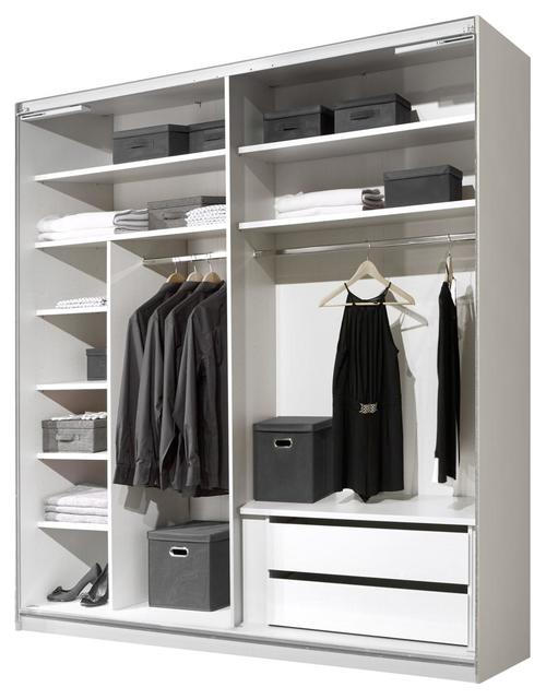 SCHWEBETÜRENSCHRANK in Anthrazit, Grau  - Dunkelgrau/Anthrazit, Modern, Holzwerkstoff (188/222/68cm) - MID.YOU