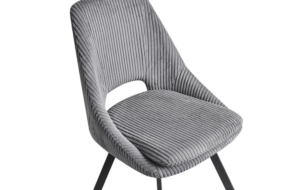 ŽIDLE, šedá - šedá/černá, Design, kov/textil (48/85/56cm) - Carryhome