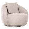 COCKTAILSESSEL in Chenille Rosa  - Schwarz/Rosa, Lifestyle, Textil/Metall (101/79/96cm) - Xora
