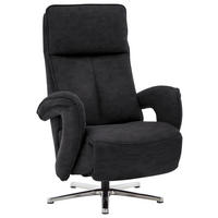 RELAXSESSEL in Textil Grau  - Grau, Design, Textil/Metall (77/110/87cm) - Valdera
