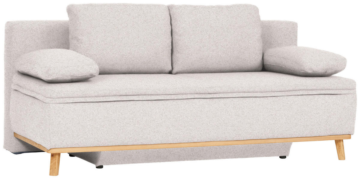 KANAPÉÁGY textil natúr  - natúr, Konventionell, textil/fa (203/95/96cm) - Venda