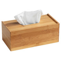 TASCHENTUCHBOX - Teakfarben, Basics, Holz (25/13/10cm) - Wenko