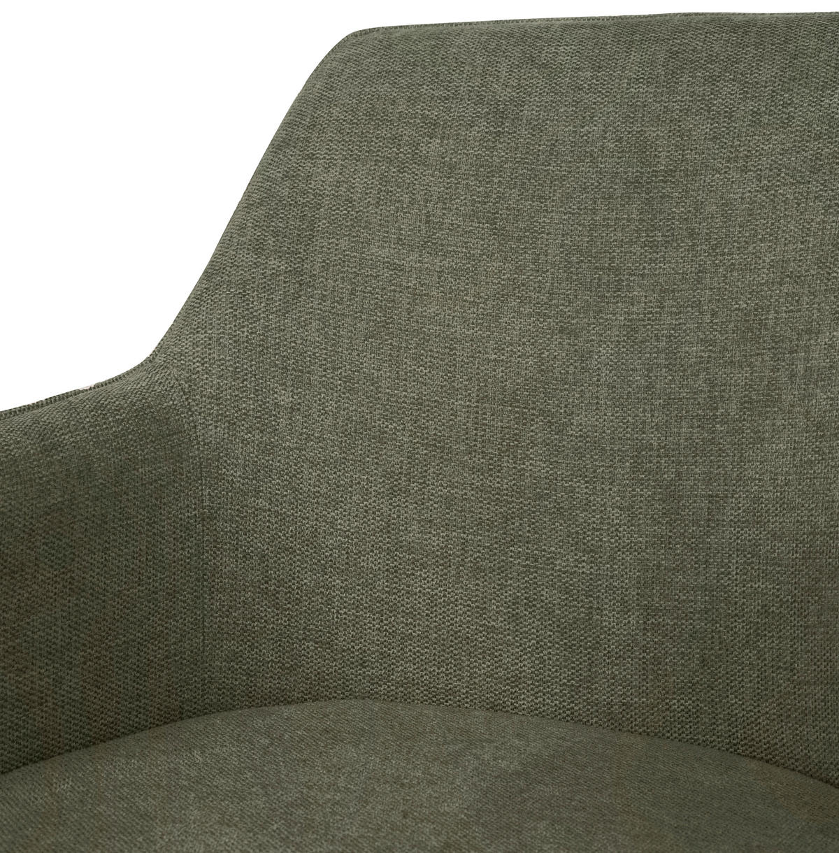 ARMLEHNSTUHL  in Webstoff  - Schwarz/Olivgrün, KONVENTIONELL, Textil/Metall (62/86/63cm) - SetOne by Musterring