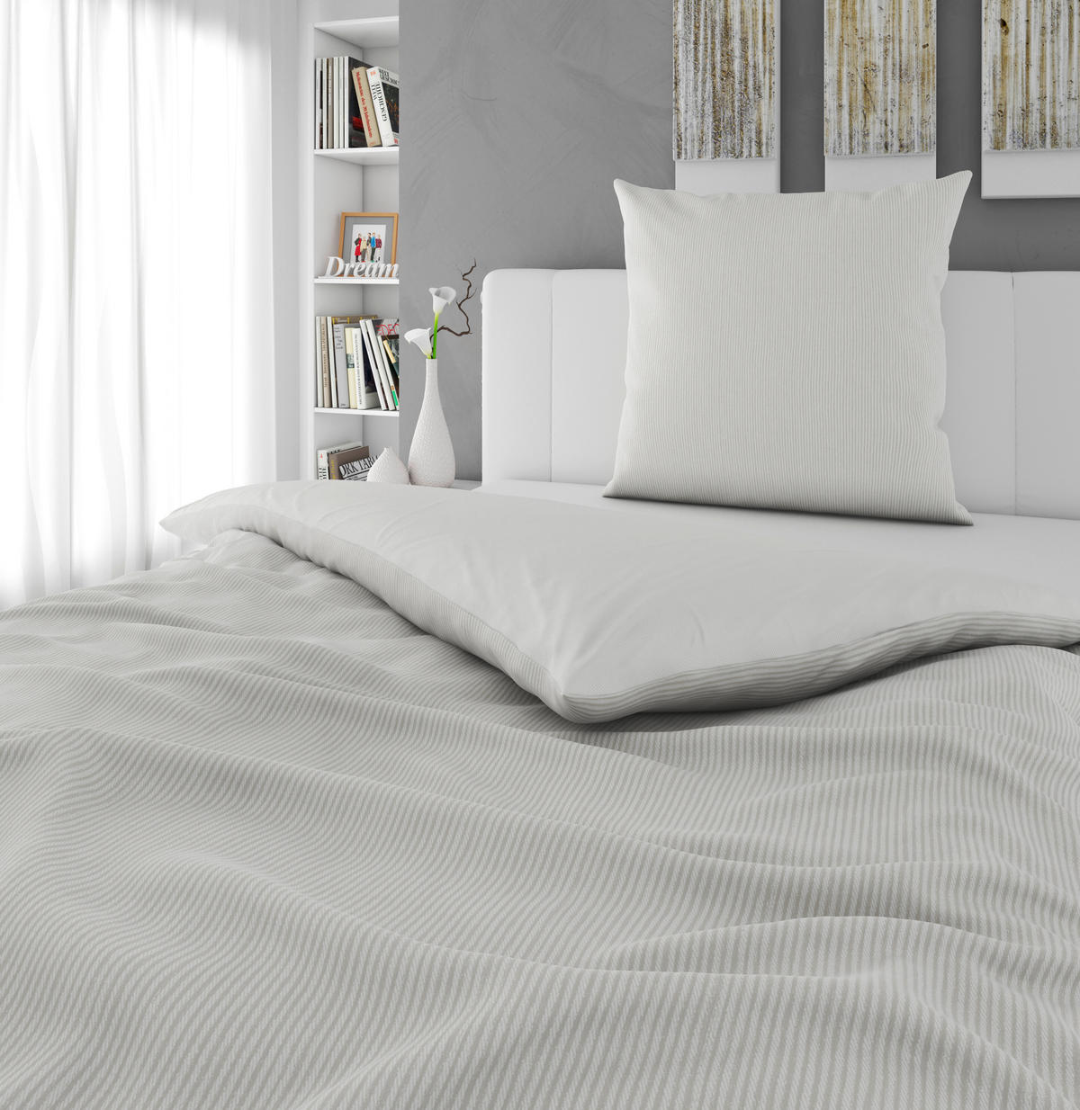 WENDEBETTWÄSCHE Satin 155/220 cm  - Textil (155/220cm) - Bio:Vio