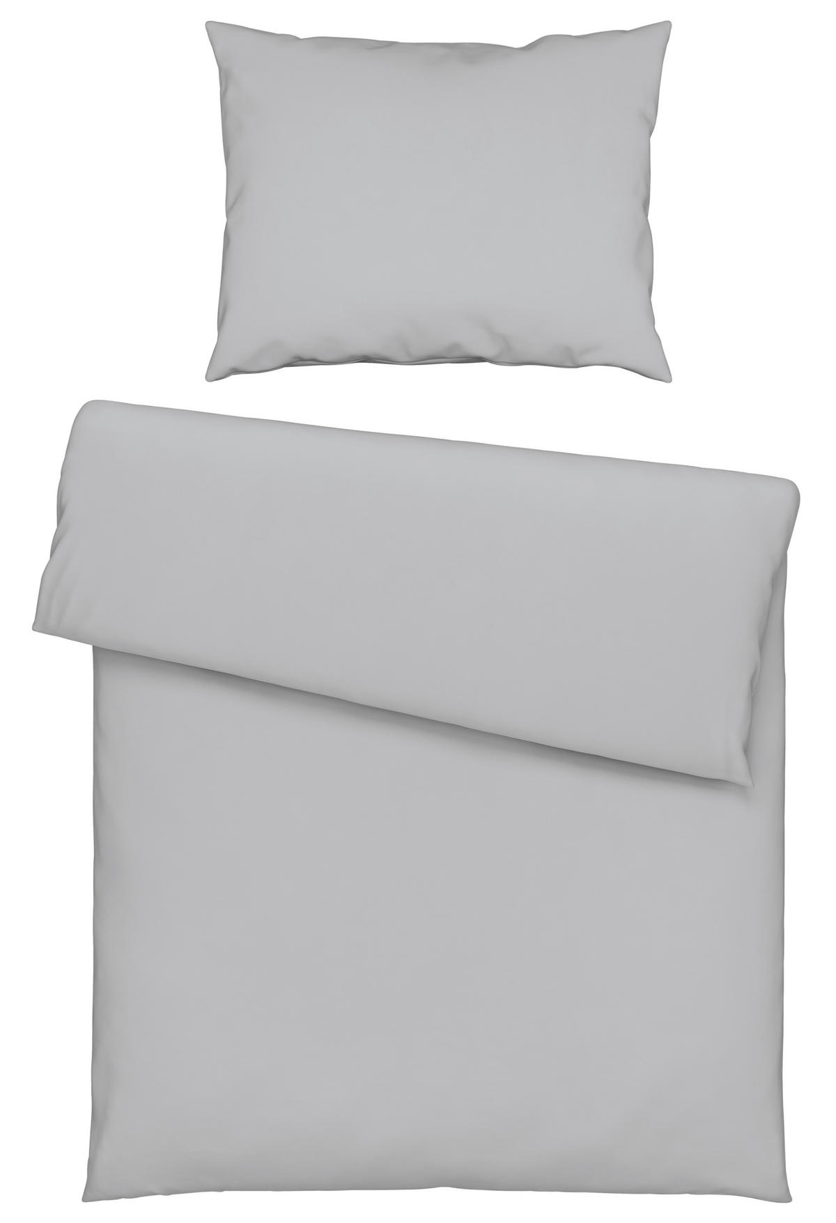 BETTWÄSCHE 140/200 cm  - Silberfarben, KONVENTIONELL, Textil (140/200cm) - Novel