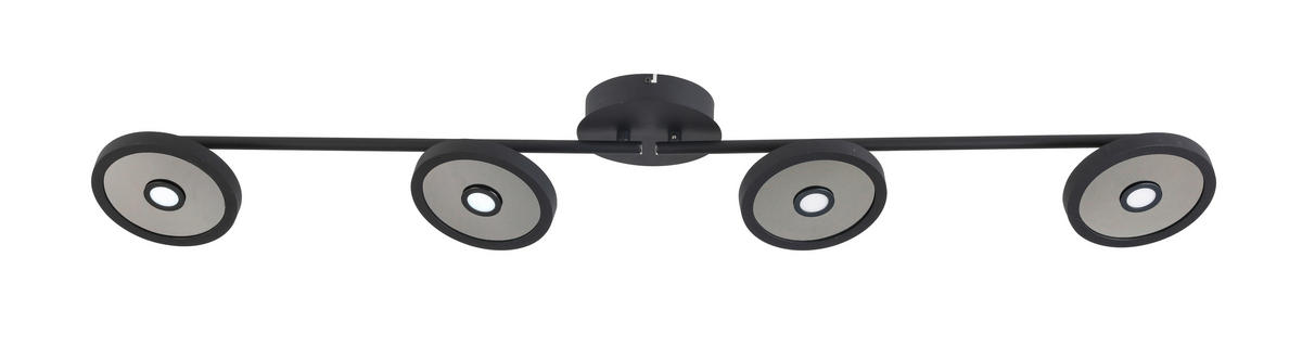 LED-STRAHLER 128/17/14 cm   - Schwarz, LIFESTYLE, Kunststoff/Metall (128/17/14cm) - Novel