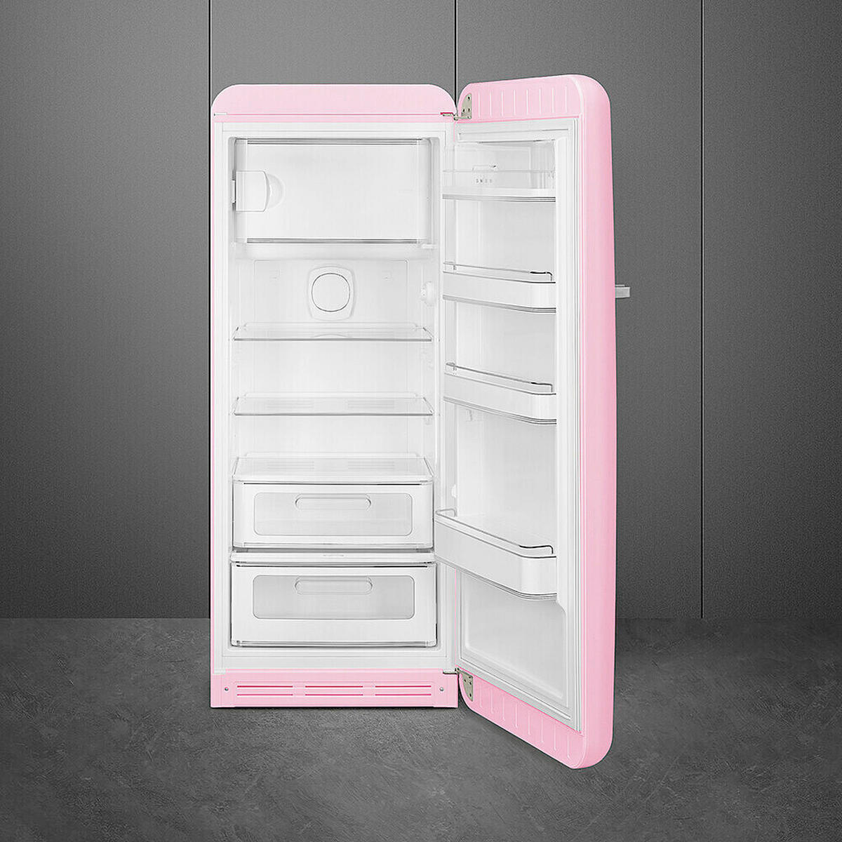 KÜHL-GEFRIER-KOMBINATION FAB28RPK6  - Pink, Trend, Metall (60.1/150/76.8cm) - SMEG
