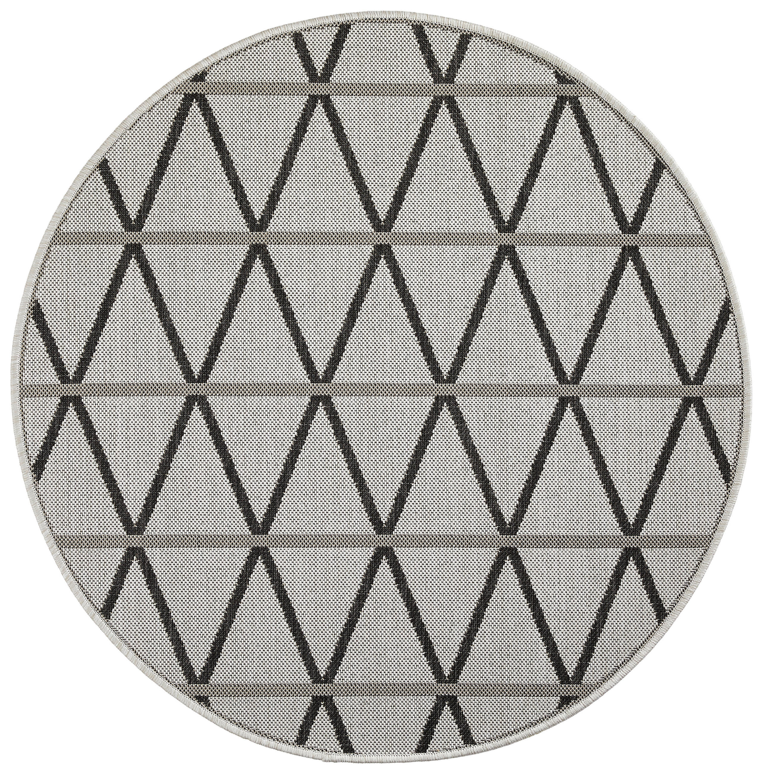 UTOMHUSMATTA 120 cm Naturalle  - grå/svart, Design, textil/naturmaterial (120cm) - Novel