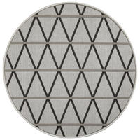 TEPIH ZA UNUTAR./VANJ. UPORAB  120 cm  siva, crna  Naturalle  - siva/crna, Design, tekstil/prirodni materijali (120cm) - Novel